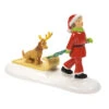 Enesco Snow Village Trip To Who-Ville Figurine, 2.68" 1 Enesco Snow Village Trip To Who-Ville Figurine, 2.68" -Enesco Girl in Santa Suit Pulling Max on Sled Figurine 6011417 01