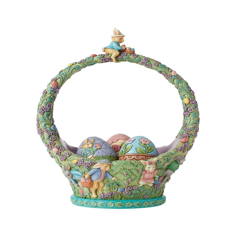 Enesco Jim Shore Egg Hunt Easter Basket Figurine, 9.25" 3 Enesco Jim Shore Egg Hunt Easter Basket Figurine, 9.25"