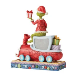 Enesco Jim Shore Grinch On Train Figurine, 8" -Enesco Jim Shore Grinch on Train Figurine 6010776 02