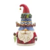 Enesco Jim Shore Gnome With Rotating Santa Sleigh Hat Figurine, 8.85" -Enesco Jim Shore Holiday Gnome With Rotating Hat Figurine 6012955 01