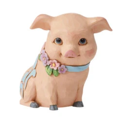 Enesco Jim Shore Mini Pig Figurine, 3.5"