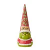 Enesco Jim Shore Dr. Seuss Naughty/Nice Grinch Gnome Figurine, 8.19" -Enesco Jim Shore NaughtyNice Grinch Gnome Figurine 6012704 01