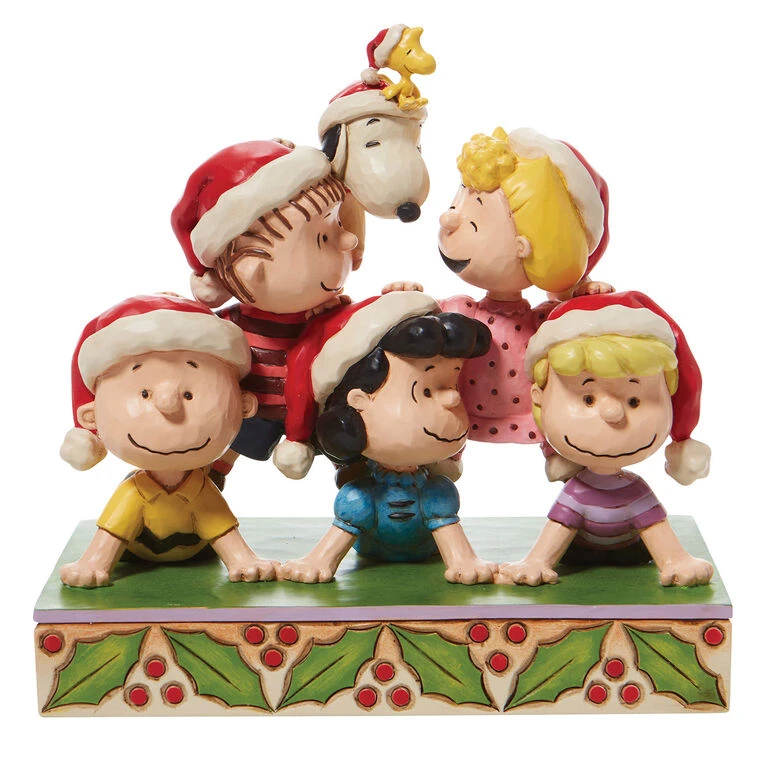 Enesco Jim Shore Peanuts Holiday Pyramid Figurine, 6.5" 3 Enesco Jim Shore Peanuts Holiday Pyramid Figurine, 6.5"