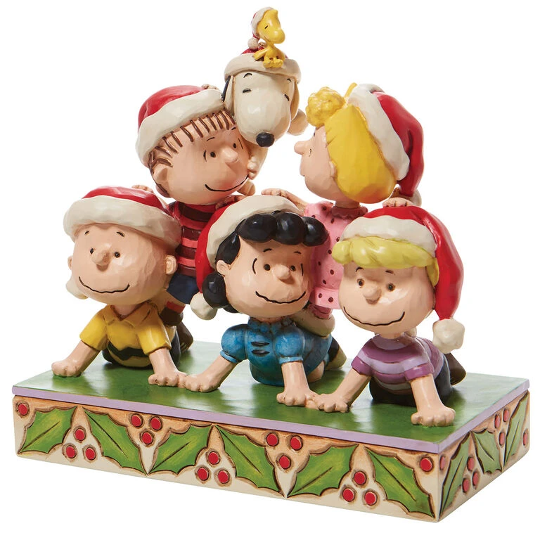 Enesco Jim Shore Peanuts Holiday Pyramid Figurine, 6.5" 5 Enesco Jim Shore Peanuts Holiday Pyramid Figurine, 6.5" - Image 3