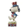 Enesco Jim Shore Peanuts Patriotic Snoopy Marching Figurine, 5.25" -Enesco Jim Shore Peanuts Patriotic Snoopy Marching Figurine 6011949 01