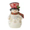 Enesco Jim Shore Pint-Sized Snowman With Festive Top Hat Figurine, 5.1" -Enesco Jim Shore PintSized Snowman Top Hat Figurine 6012963 01