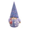 Enesco Jim Shore Purple Gnome Holding Santa Figurine, 5" -Enesco Jim Shore Purple Gnome Holding Santa Figurine 6009583 01