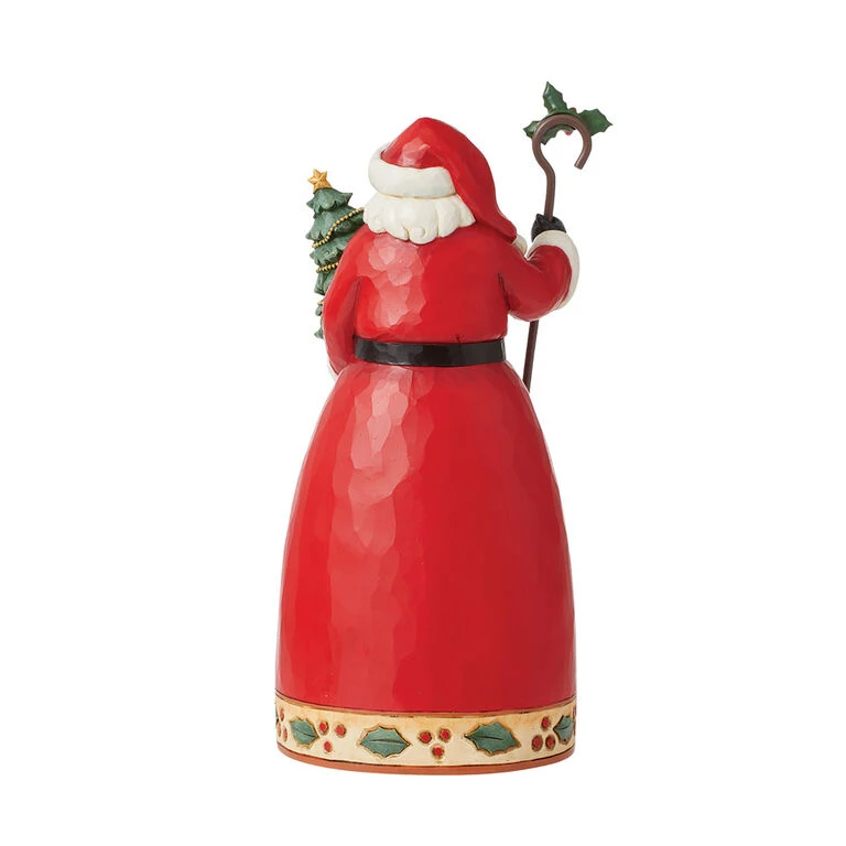 Enesco Jim Shore Highland Glen Santa With Tree And Staff Figurine, 9.25" 4 Enesco Jim Shore Highland Glen Santa With Tree And Staff Figurine, 9.25" - Image 2