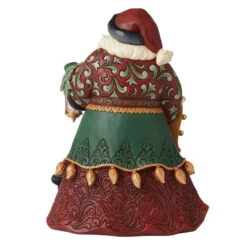 Enesco Jim Shore Collector Santa With Lantern Figurine, 14.02" -Enesco Jim Shore Santa Claus Lantern French Horn Figurine 6012948 02