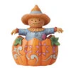 Enesco Jim Shore Scarecrow Inside A Pumpkin Figurine, 3.58" 2 Enesco Jim Shore Scarecrow Inside A Pumpkin Figurine, 3.58" -Enesco Jim Shore Scarecrow Inside a Pumpkin Figurine 6012759 01