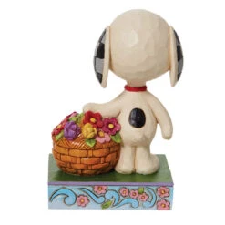 Enesco Jim Shore Peanuts Snoopy Basket Of Tulips Figurine, 4.9" -Enesco Jim Shore Snoopy Basket of Tulips Figurine 6011946 02