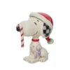 Enesco Jim Shore Peanuts Snoopy With Candy Cane Mini Figurine, 2.75" 2 Enesco Jim Shore Peanuts Snoopy With Candy Cane Mini Figurine, 2.75" -Enesco Jim Shore Snoopy Glitter Candy Cane Mini Figurine 6013048 01