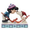 Enesco Jim Shore Peanuts Snoopy And Lucy Playing Hockey Figurine, 4.75"