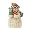 Enesco Jim Shore Mini Snowman With Checkered Hat And Scarf Figurine, 3.54" -Enesco Jim Shore Snowman Carrying Holiday Presents Figurine 6012958 01