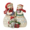 Enesco Jim Shore Snow Couple With Puppy Figurine, 5.12" -Enesco Jim Shore Snowman Couple Puppy Dog Figurine 6012938 01