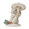 Enesco Jim Shore White Woodland Squirrel With Mushroom Figurine, 4" -Enesco Jim Shore Woodland Squirrel With Mushroom Figurine 6012686 01