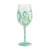 Enesco Lolita Ridin' The Waves Handpainted Wine Glass, 15 Oz. -Enesco Lolita Riding the Waves Handpainted Wine Glass 6012481 01