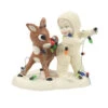 Enesco Snowbabies Light It Up Rudolph Figurine, 4.41" -Enesco Rudolph Christmas Lights Snowbaby 6012007 01